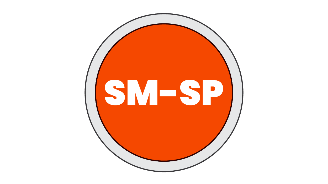 Illustration of the text "SPMS" in a circle